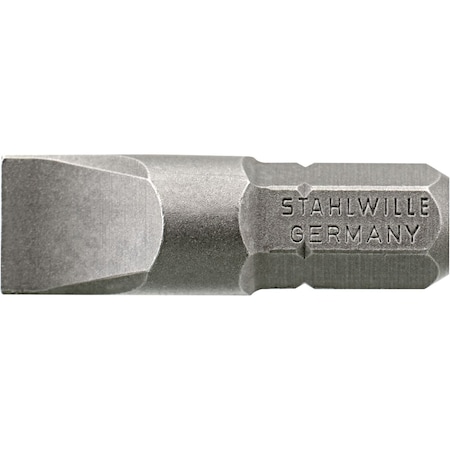 Stahlwille Tools Bit screwdriver 0, 5 x 3, 0 mm hex recess C 6, 3 L.25 mm 08070120